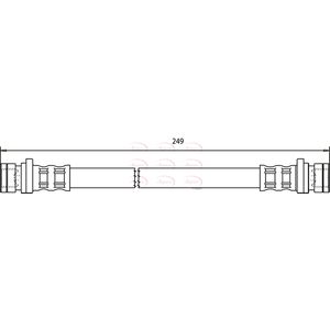 Apec Brake Hose Rear HOS3232