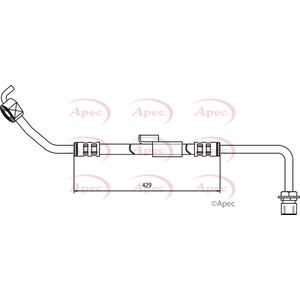 Apec Brake Hose Front Right HOS3247