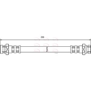 Apec Brake Hose HOS3248