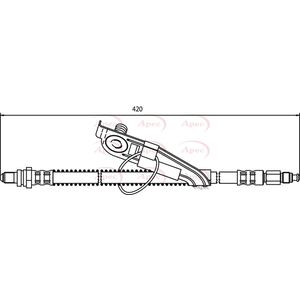 Apec Brake Hose Front Right HOS3293