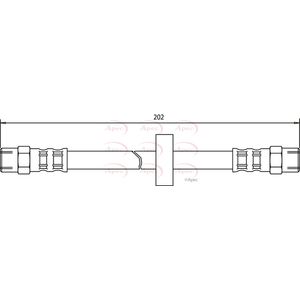 Apec Brake Hose HOS3325