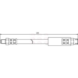 Apec Brake Hose Rear HOS3370