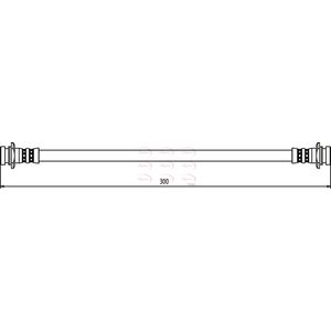 Apec Brake Hose Rear HOS3381