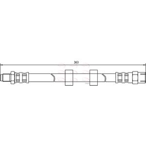 Apec Brake Hose Front HOS3389