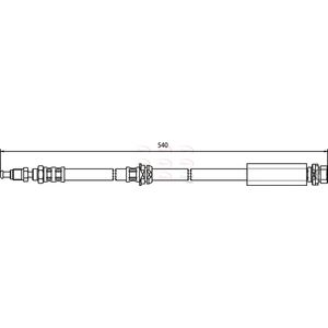 Apec Brake Hose Front HOS3396