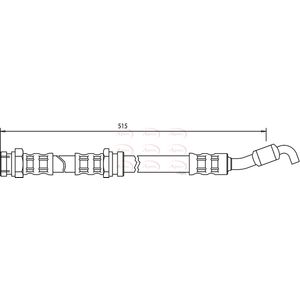 Apec Brake Hose Rear HOS3405