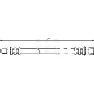 Apec Brake Hose HOS3414