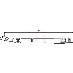 Apec Brake Hose Front HOS3445