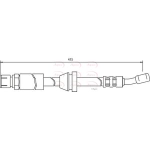 Apec Brake Hose Front HOS3499