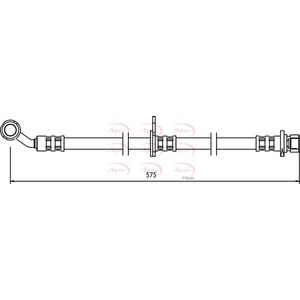 Apec Brake Hose Front Right HOS3504