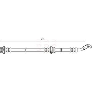 Apec Brake Hose Front Left HOS3517