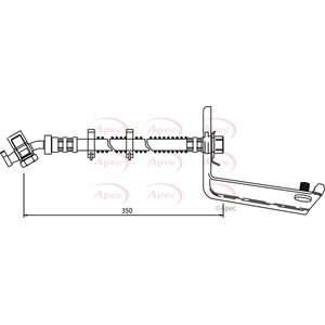 Apec Brake Hose Rear Right HOS3544
