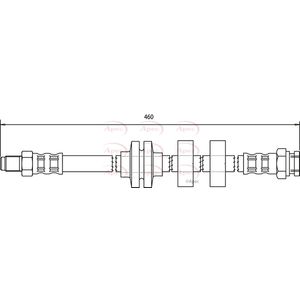 Apec Brake Hose Front HOS3558