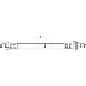 Apec Brake Hose Rear HOS3586