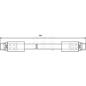 Apec Brake Hose Front HOS3701