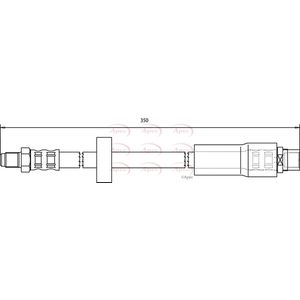 Apec Brake Hose Rear HOS3702