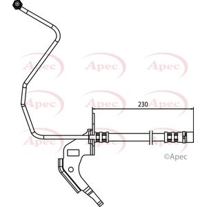 Apec Brake Hose HOS3708