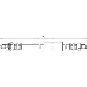Apec Brake Hose Rear HOS3734
