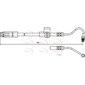 Apec Brake Hose Rear Right HOS3737
