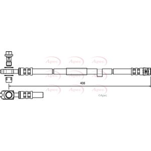 Apec Brake Hose Front HOS3762