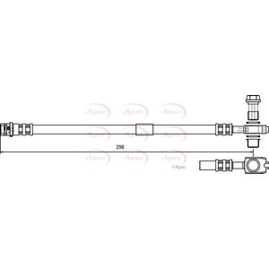 Apec Brake Hose Rear HOS3764