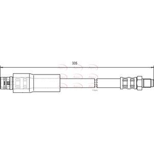 Apec Brake Hose Rear HOS3765
