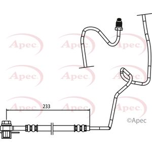 Apec Brake Hose Rear Outer, Right HOS3769