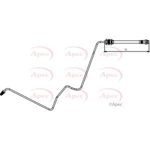 Apec Brake Hose Rear Inner, Right HOS3835