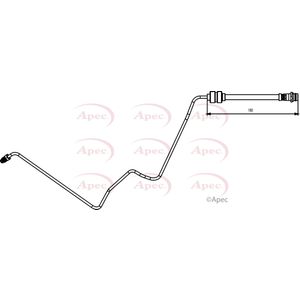 Apec Brake Hose Rear Inner, Left HOS3836