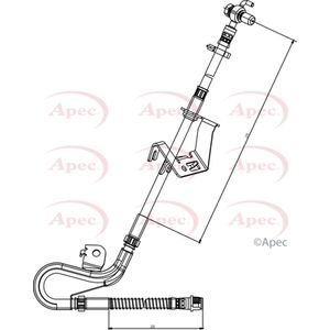Apec Brake Hose Front Right HOS3839