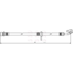 Apec Brake Hose Front Right HOS3863