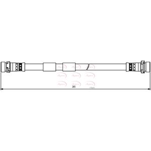 Apec Brake Hose Rear HOS3867