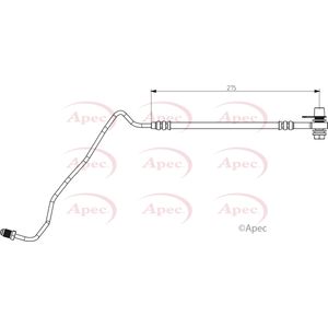 Apec Brake Hose Rear Outer, Left HOS3881