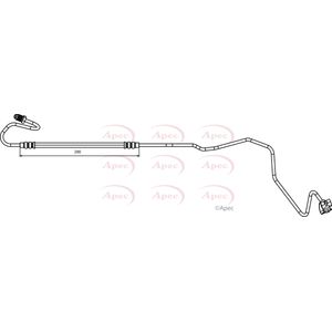 Apec Brake Hose Rear Outer, Left HOS3883