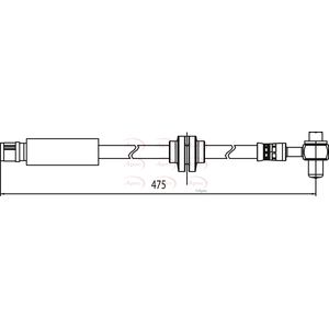 Apec Brake Hose Front HOS3887