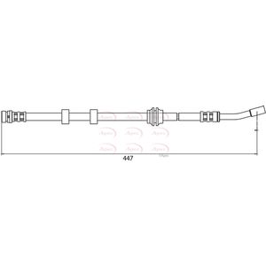 Apec Brake Hose Front HOS3917
