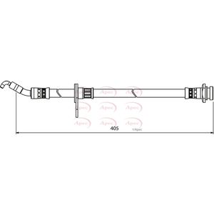 Apec Brake Hose Front HOS3977