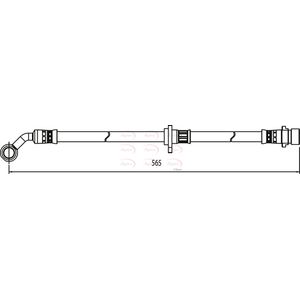 Apec Brake Hose Front Right HOS3994