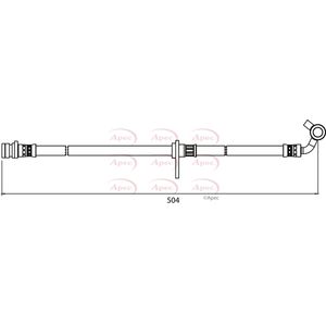 Apec Brake Hose Rear HOS3998