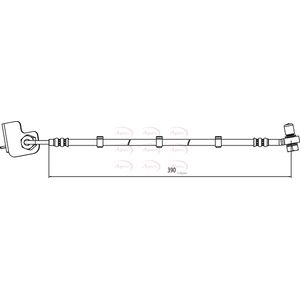 Apec Brake Hose Front Left HOS4009