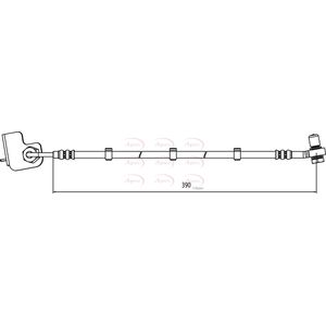 Apec Brake Hose Front Left HOS4011
