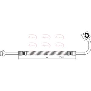 Apec Brake Hose Front Left HOS4019