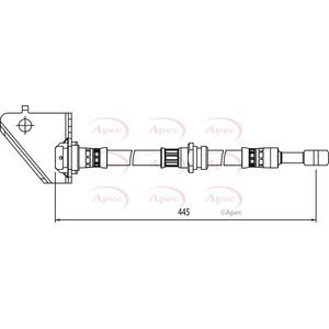 Apec Brake Hose Front Right HOS4022