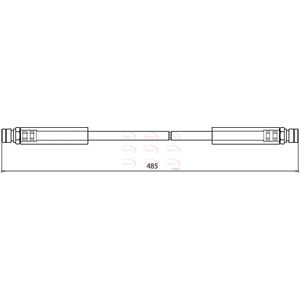 Apec Brake Hose Front HOS4038