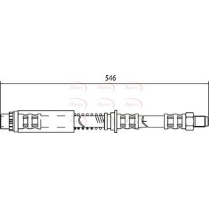 Apec Brake Hose Front HOS4047