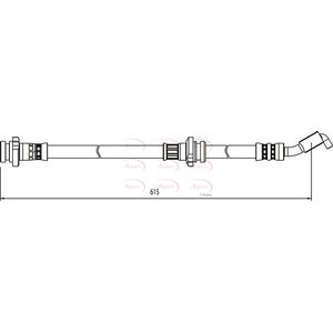 Apec Brake Hose Front Left HOS4054