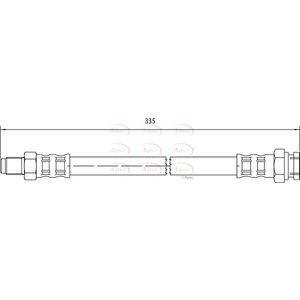 Apec Brake Hose HOS4060