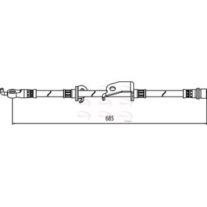 Apec Brake Hose HOS4072