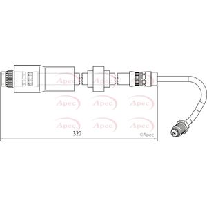 Apec Brake Hose Rear Left HOS4119