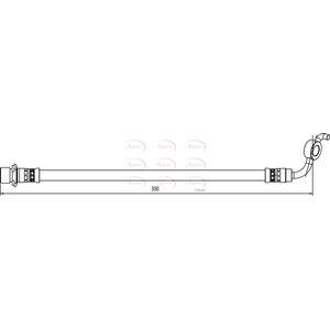 Apec Brake Hose Rear Right HOS4129